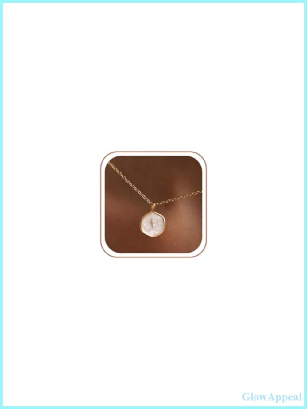Gold Plated Cross Pendant Necklace Dainty Stackable CZ